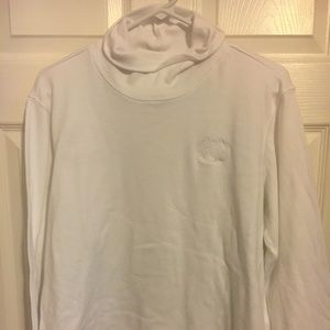 White turtleneck with embroidery